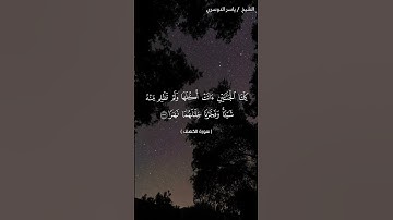 سورة الكهف من آية 32 إلى آية 35 بصوت الشيخ ياسر الدوسري❤❤