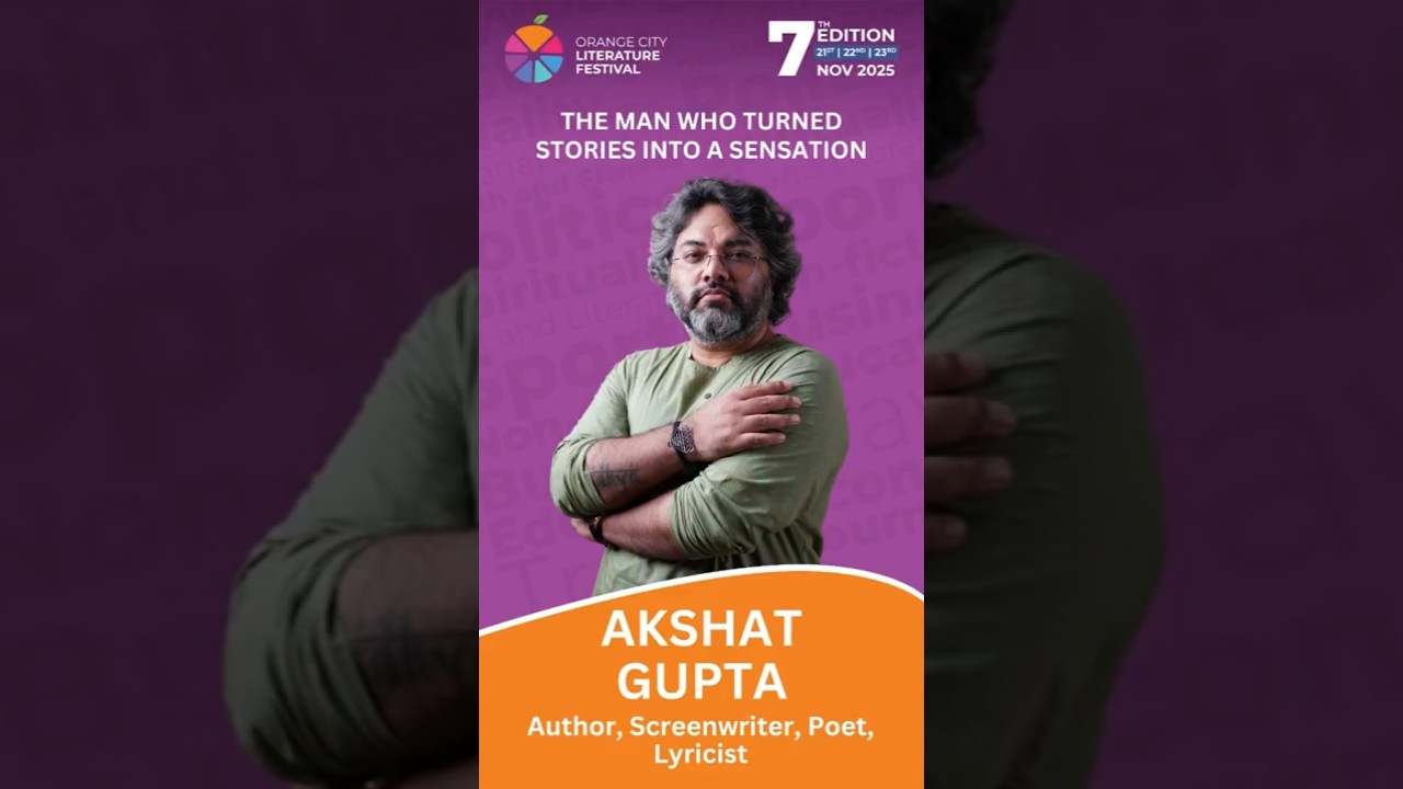 Akshat Gupta at OCLF 2025 | The Hidden Hindu Author Live in Nagpur