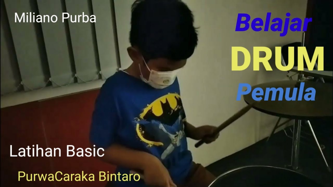 Belajar Drum Pemula Basic (Les drum hari pertama Miliano) YouTube