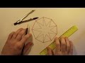 Геометрия - Построение девятиугольника и звезды