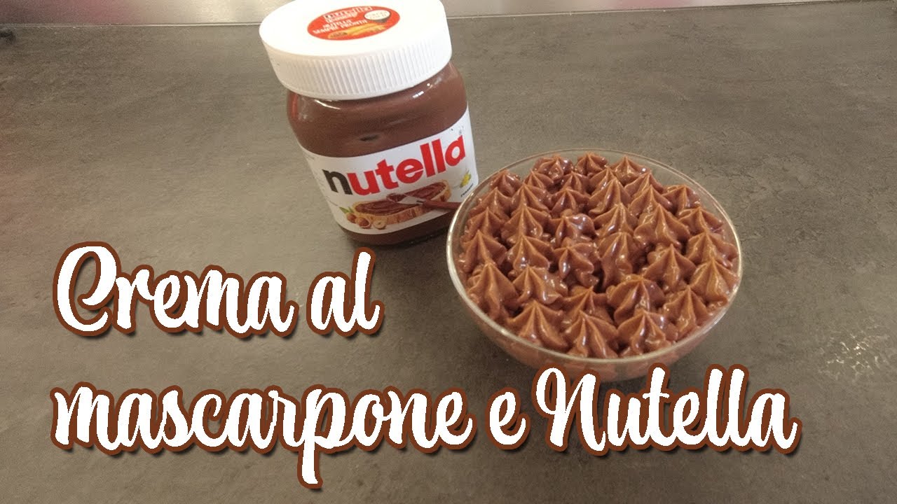 Crema al mascarpone e Nutella | in 5 minuti!