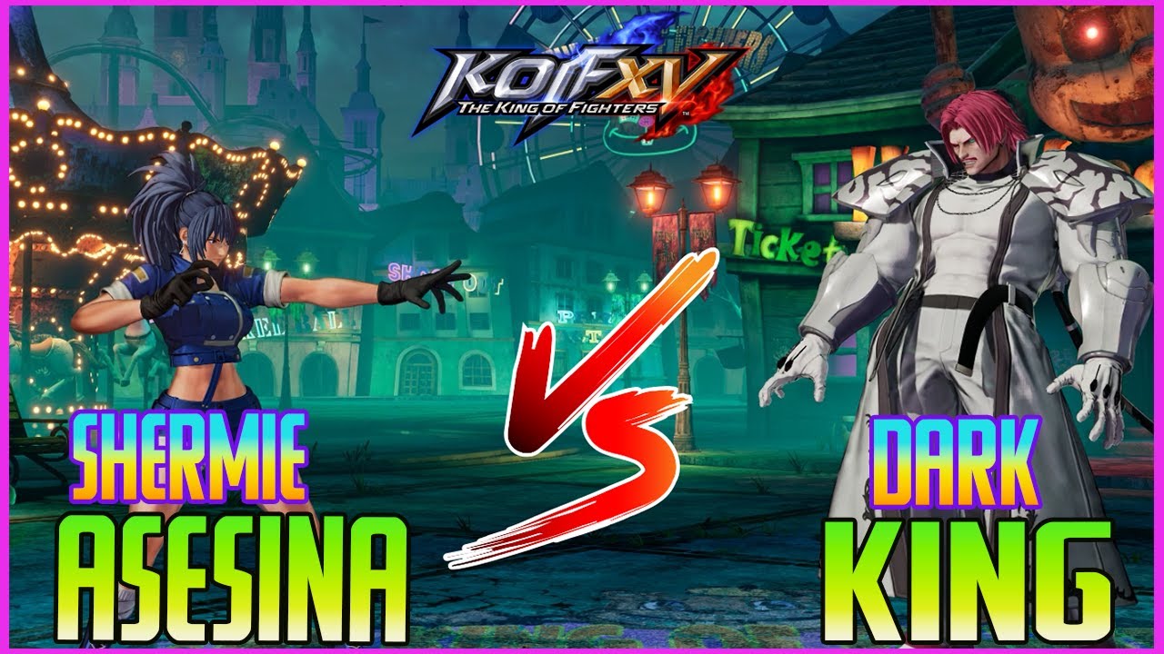 🔥KOF XV🔥SHERMIE ASESINA VS DARK KING🔥THE KING OF FIGHTERS XV HIGH LEVEL