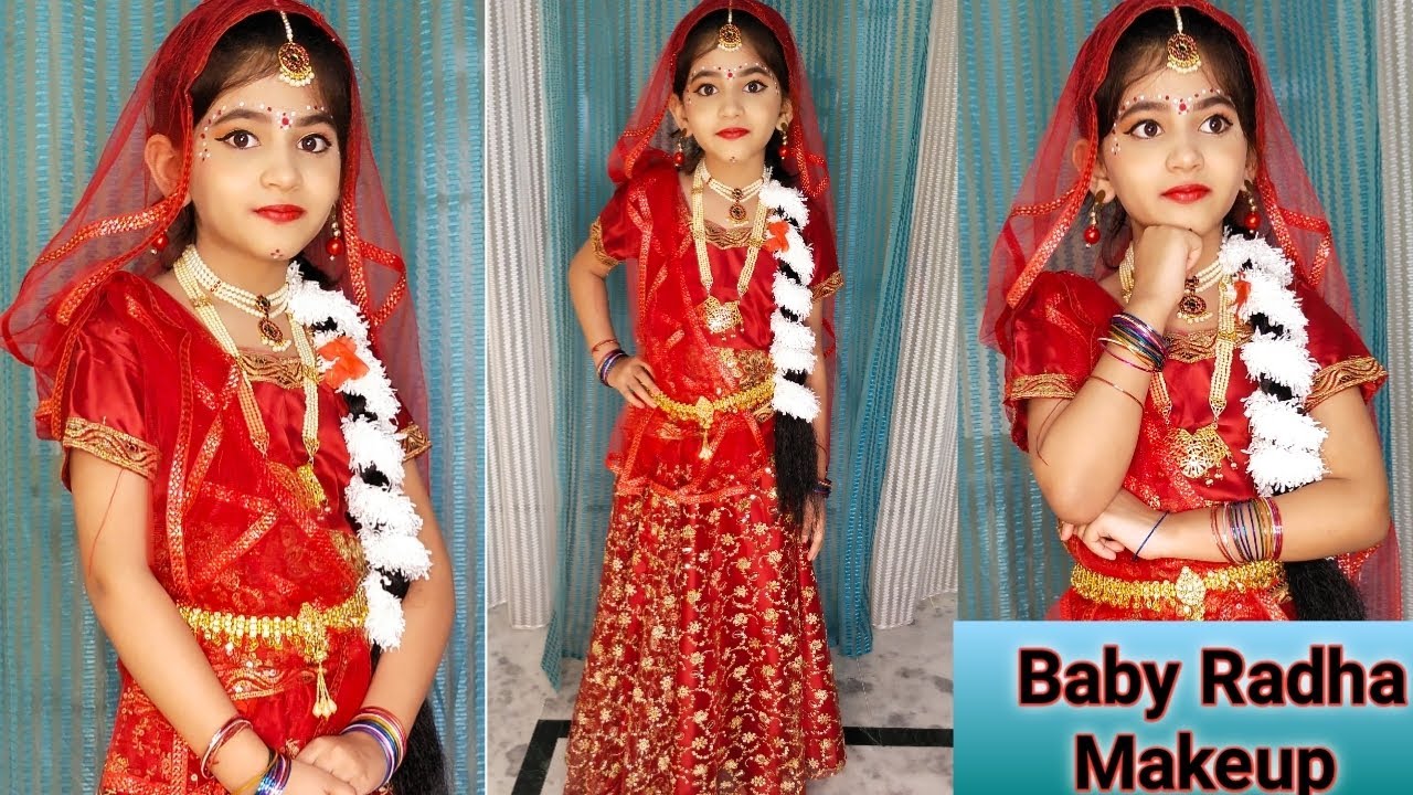 Baby Radha Makeup Look Dress In Hindi Radha Makeup Tutorial At Home baby-radha-makeup-look-dress-in-hindi-radha-makeup-tutorial-at-home