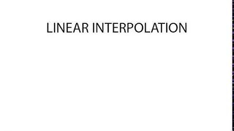 Linear Interpolation