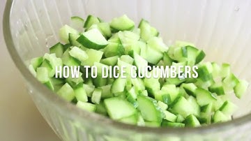How to Dice Cucumbers | by @cooksmarts
