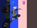 NARUTO CHARACTERS GENDER SWAP | #narutoedit #genderswap #shorts