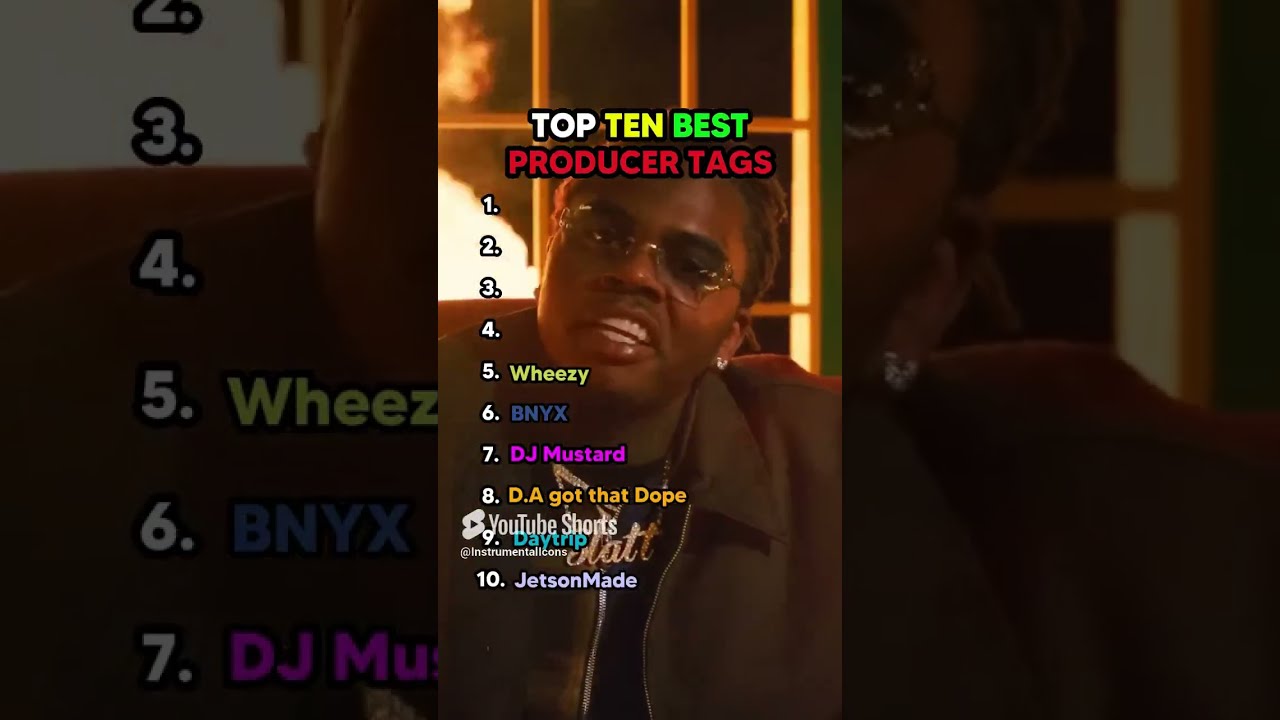 Ranking The TOP TEN Producer Tags Producertags