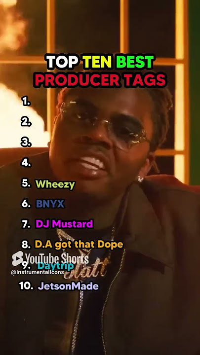 Ranking the TOP TEN Producer Tags #producertags