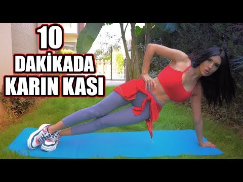 EVDE ON DAKİKADA KARIN KASI YAPMAK!!