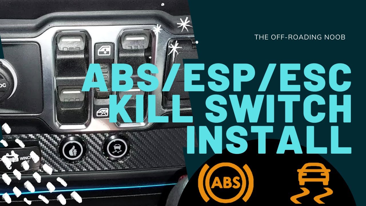 ABS/ESP/ESC Kill Switch install on a Jeep Wrangler JL - YouTube