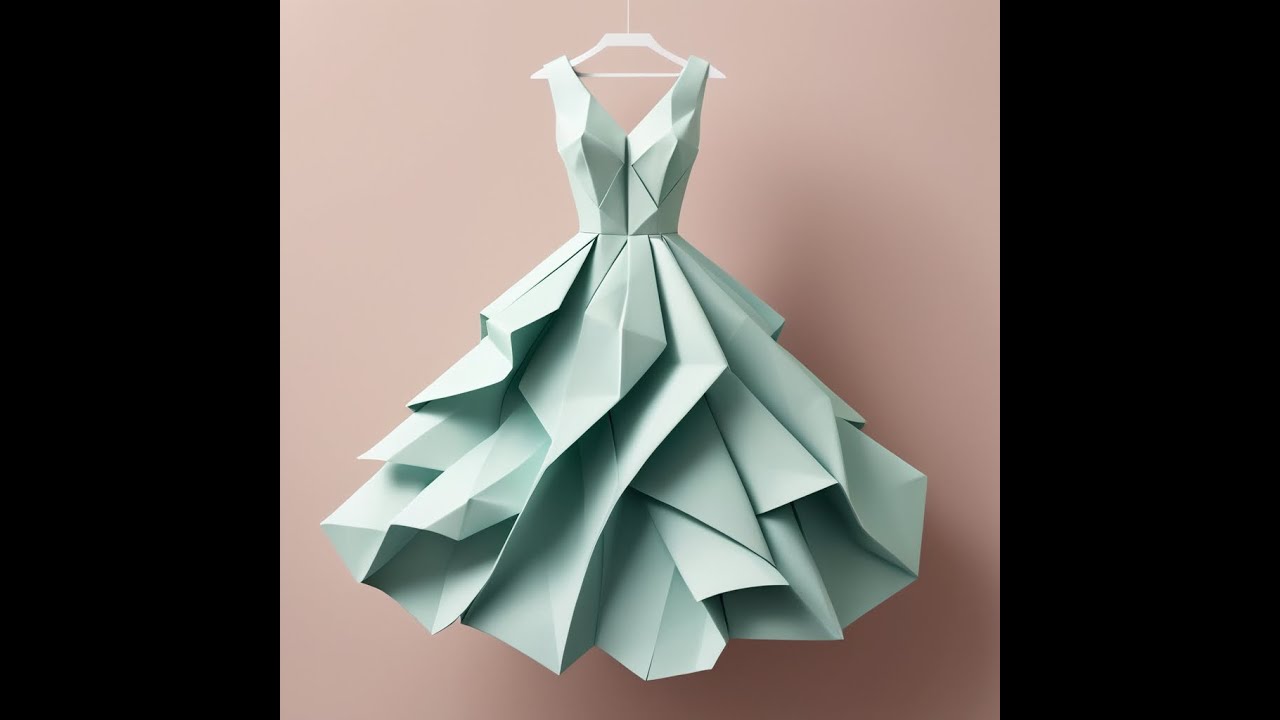 How to Make an Origami Dress - Easy Step-by-Step Tutorial - YouTube