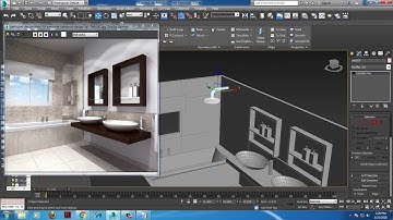Tutorial on Modeling texturing and lighting a bathroom in 3dsmax using Vray ( Part 3)