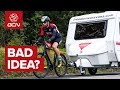 How Fast Can You Tow A Caravan With A Bike? | The Worst Idea We've Ever Had...