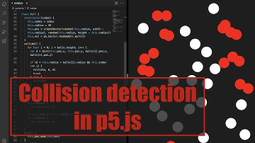 Collision detection in p5.js | Tutorial #9