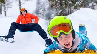 видео: Катаемся на БЕШЕНОЙ горке!!! Мама чуть не врезалась в ДЕРЕВО... картинка: Катаемся на БЕШЕНОЙ горке!!! Мама чуть не врезалась в ДЕРЕВО...