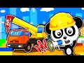 БіБі та підьйомний кран Збірка Майстерня БіБі для малюків Мультики українською про машинки