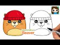 How to Draw a Beaver Easy | Squishmallows