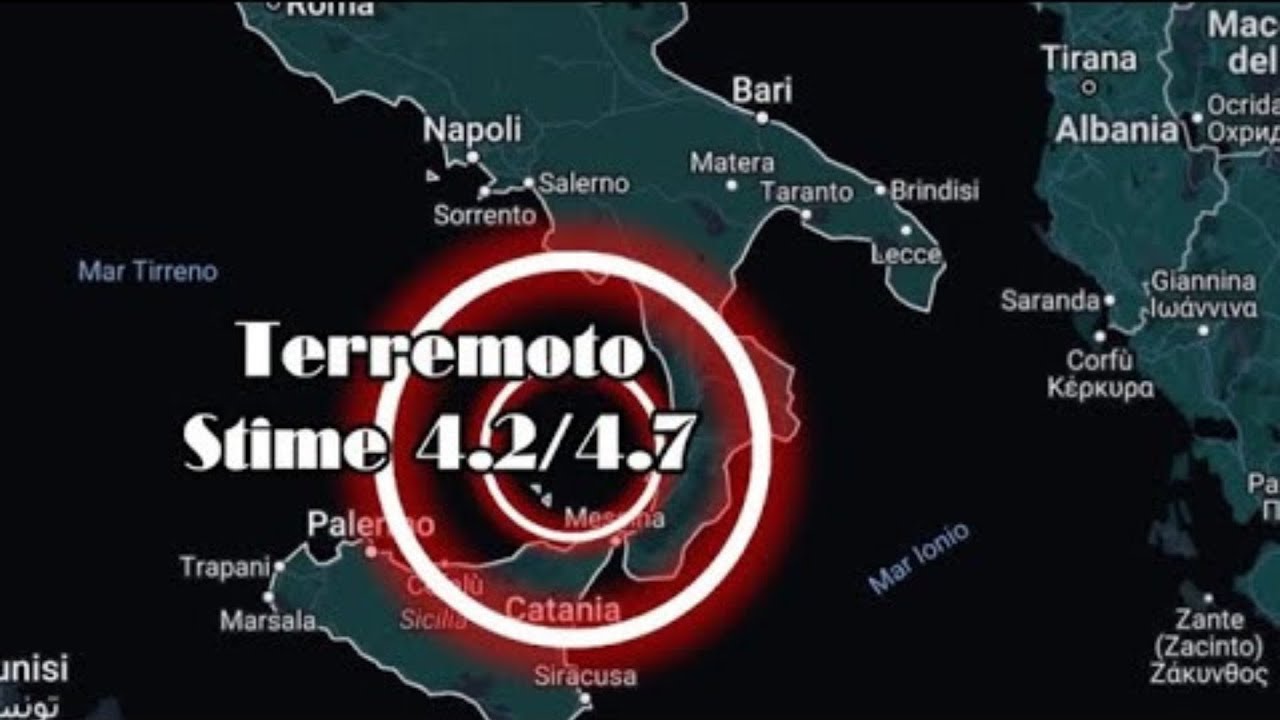 Paura nella notte: forte terremoto scuote il sud Italia - YouTube