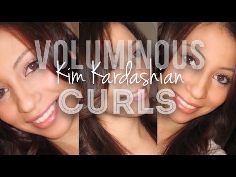 Voluminous Kim Kardashian Curls: How To