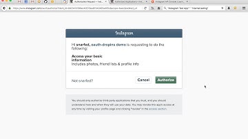 oauth-dropins library demo: Instagram login
