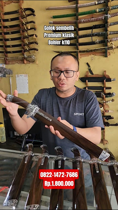 Golok Sembelih Bohler Premium Super tajam Cocok untuk Sembelih Gaya dorong