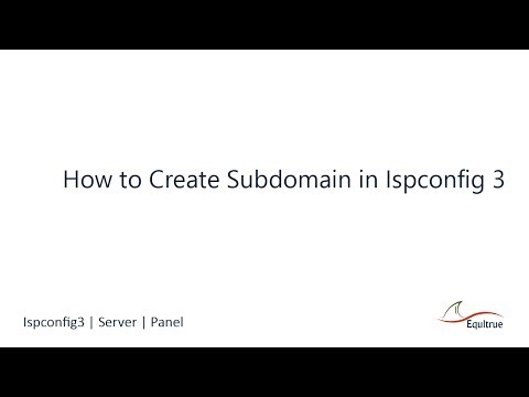 How to Create Subdomain in Ispconfig 3