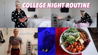 College Night Routine | homework, cheer practice + more