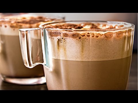 Chocolate Almond Milk with Frothy Coffee | Vegan Cold Coffee