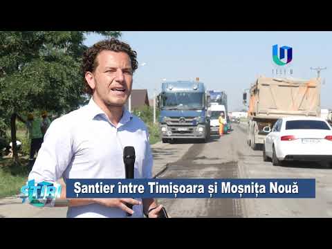 Șantier între Timișoara și Moșnița Nouă