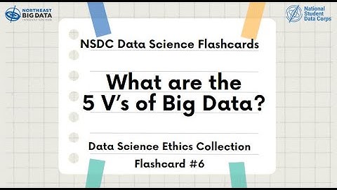 Data Science Ethics Flashcard #6: 5 V