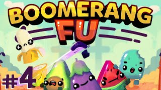 Boomerang Fu  #4  BOT BATTLE!! (4 Player Gameplay)