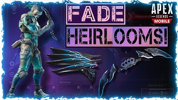 Fade Heirloom Signature Weapons in Game (All Stages and Levels) in Apex Legends Mobile