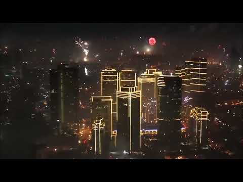 Fireworks over Metro Manila NYE