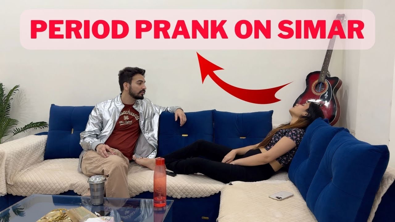 Period prank on simar🩸Ritika ne banaya bevkoof🥺 @glorious_ritika6000 #prank #video