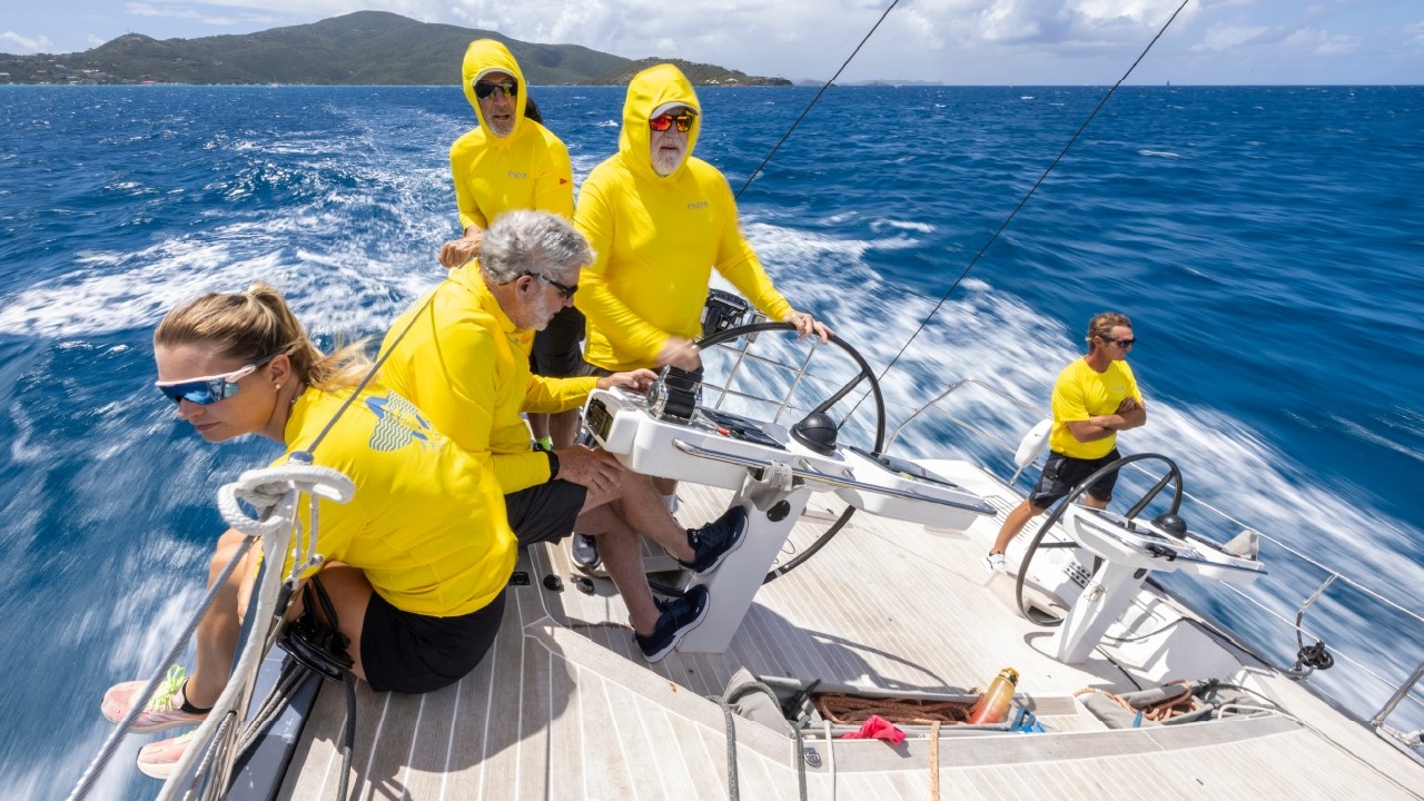 ⁣Racing 100ft Monsters: Tactical Warfare at the North Sound Maxi Regatta