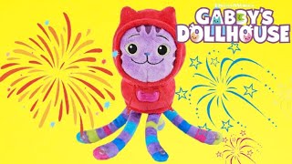 DJ Catnip Fireworks PARTY!! Gabby's Dollhouse Plushies Celebrate 🥳