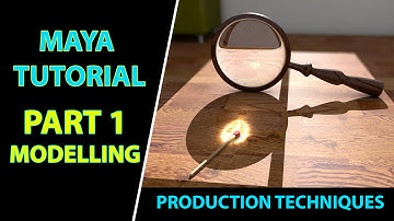 Maya 2016 tutorial | How to Model the Magnifying Glass Effect- Part 1 Modelling