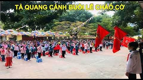 Bài văn tả về buổi chào cờ đầu tuần