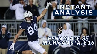 Penn State vs. Michigan State Instant Analysis