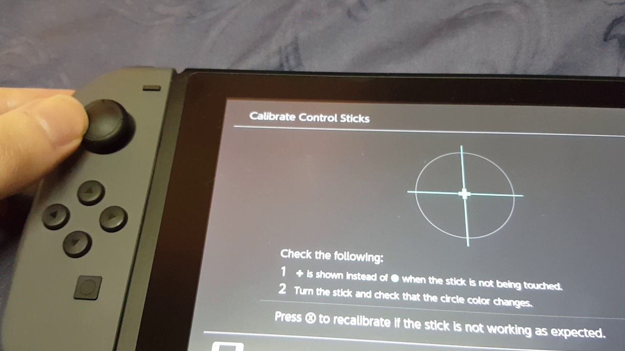 nintendo switch loose joycon joystick YouTube