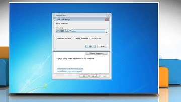 How to change the Time Zone in Windows 7