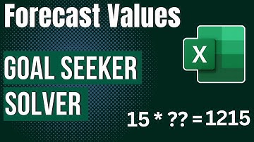 How to Use Solver in Excel - Goal Seek Excel