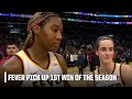 Aliyah Boston &amp; Caitlin Clark talk comeback vs. Sparks for get 1st win of season | WNBA on ESPN