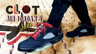 CLOT Nike Air Jordan 5 Low Jade 5 Low