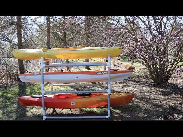 How to Build a DIY PVC Kayak Rack With Parts List & Assembly 