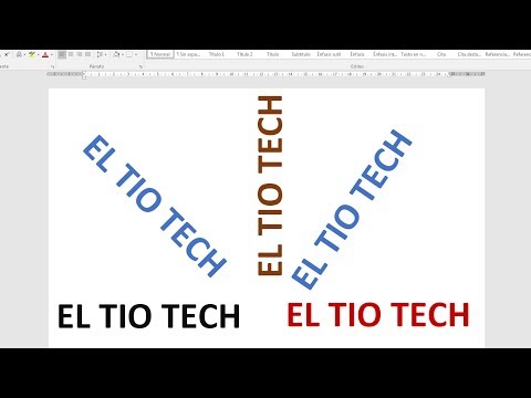 Video: Cómo Rotar Texto En Word