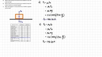 Friction: wooden crate on a wooden floor