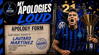 APOLOGY FORM Lautaro Martinez