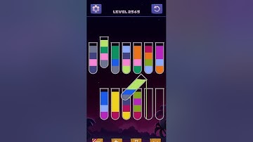 Sort Water Color Puzzle Level 2541 to 2550