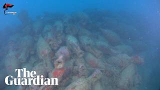 Ancient Roman pottery discovered in shipwreck off Sicilian coast